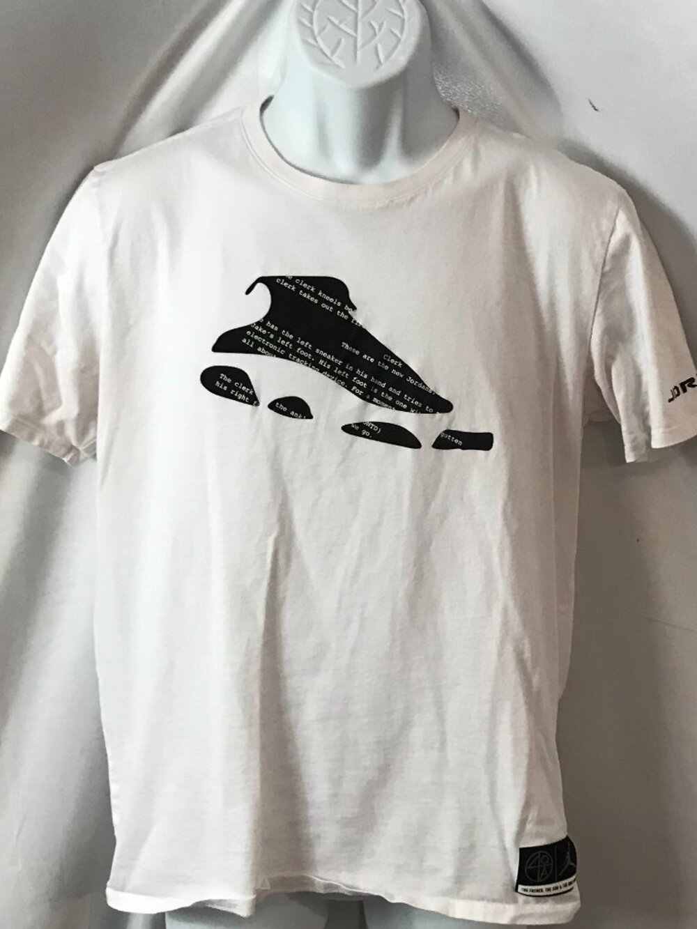 Jordan Shoe Print Activewear Athletic Sport Cut Tee Shirt